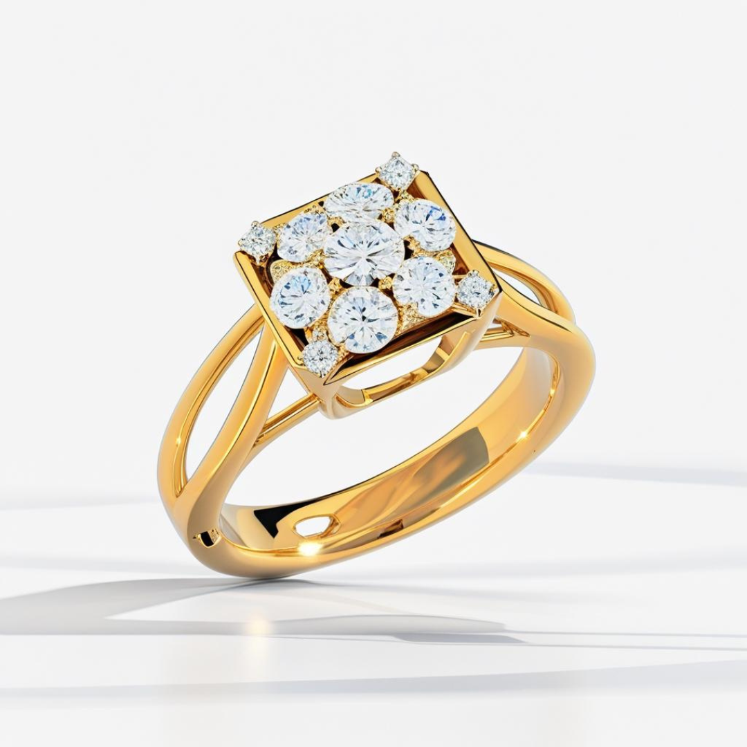 quad illusion diamond ring quad illusion diamond ring