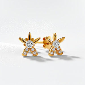 Home fairy spark multipierce diamond studs