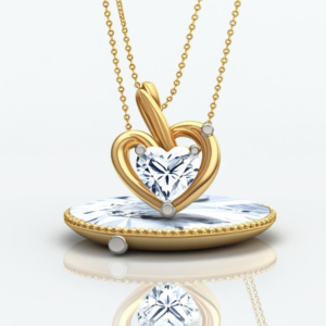 Home infinity heart loop solitaire pendant